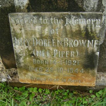 BROWNE Amy Doreen nee PIPER 1921-1944