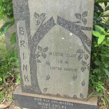 BRINK Gerhardus Petrus Hendrik 1905-1963 &amp; Miems H.L.B. 1908-1991