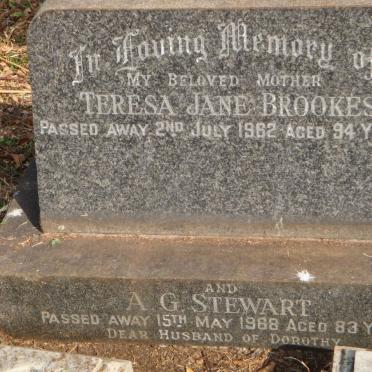 BROOKES Teresa Jane -1962 :: STEWART A.G. -1968