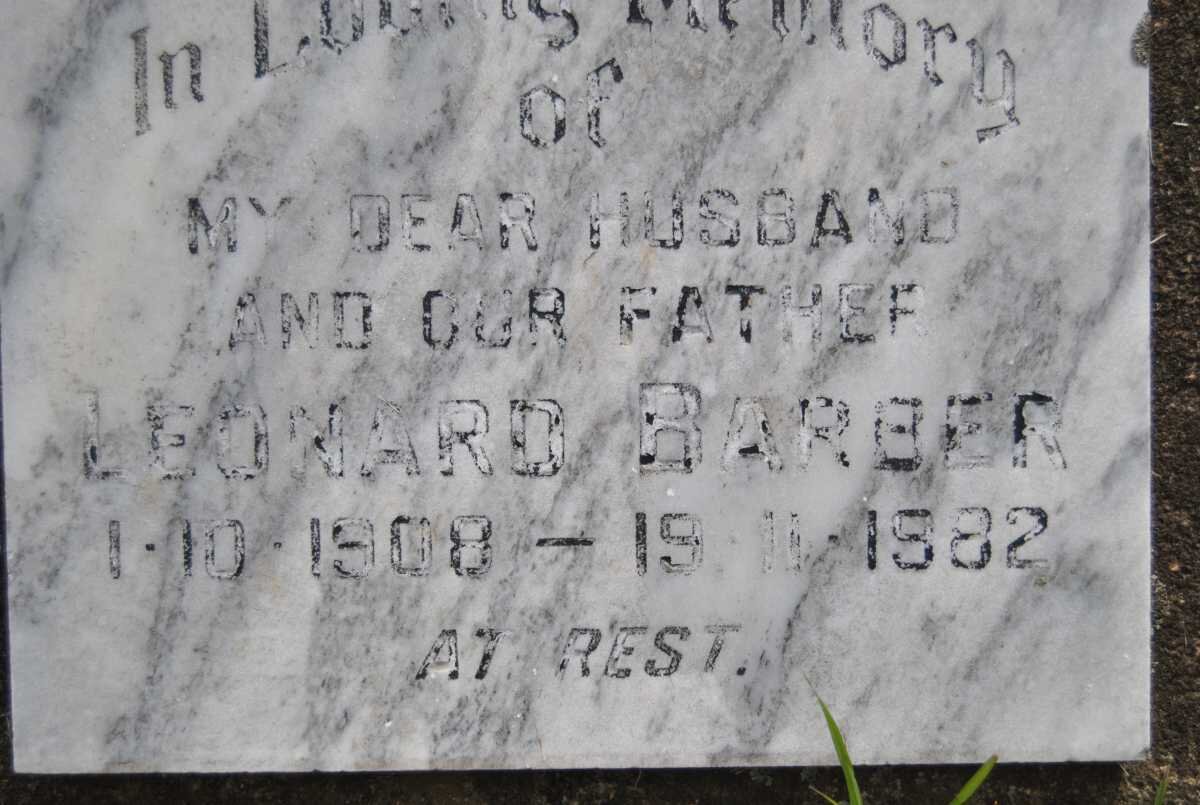 BARBER Leonard 1908-1982