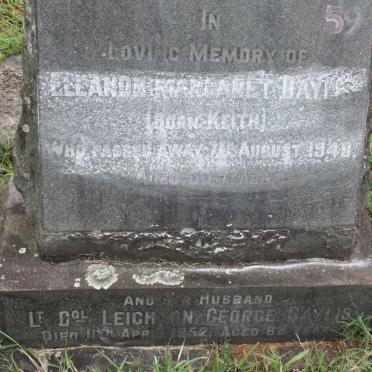 BAYLIS Leighton George -1952 &amp; Eleanor Margaret KEITH -1948