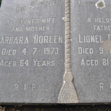 BARKER Lionel Oscar -1974 &amp; Barbara Doreen -1973