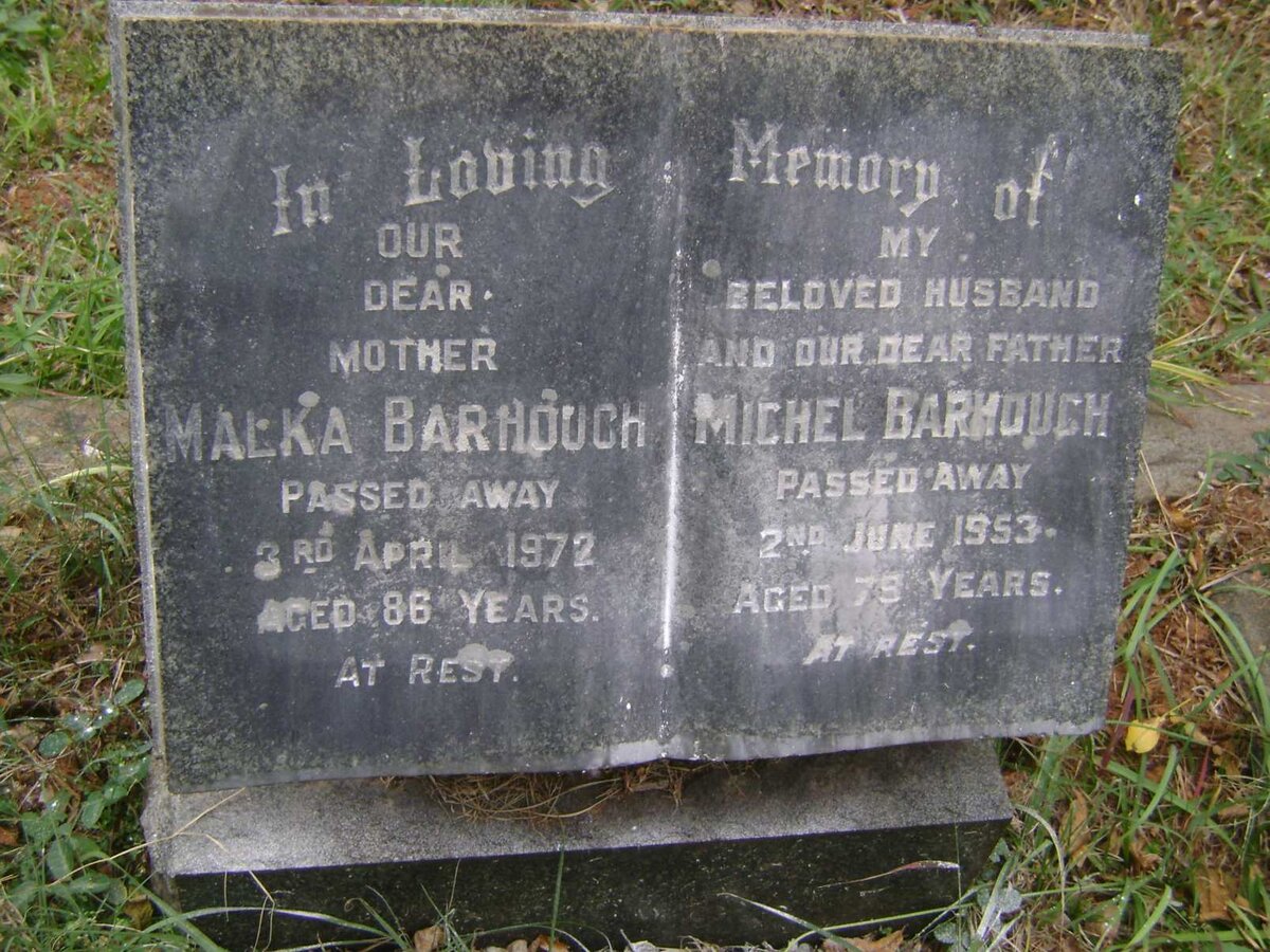 BARHOUCH Michel -1953 &amp; Malka -1972