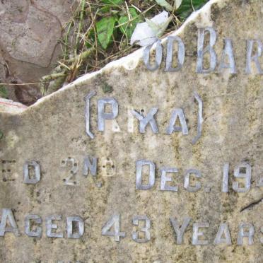 BARKER Frikkie William, HENWOOD -1949