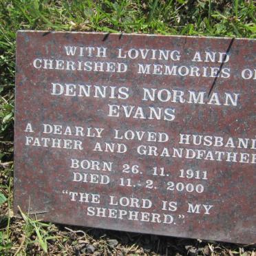 EVANS Dennis Norman 1911-2000