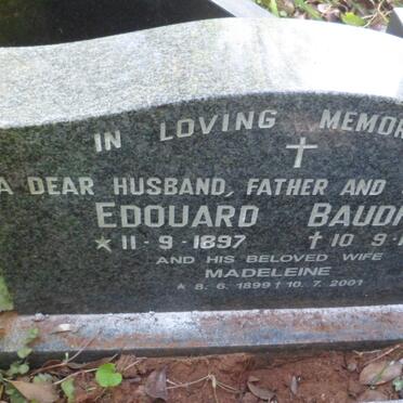 BAUDHUIN Edouard 1897-1984 &amp; Madeleine 1899-2001