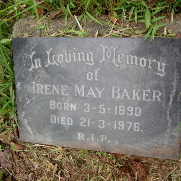 BAKER Irene May 1890-1976
