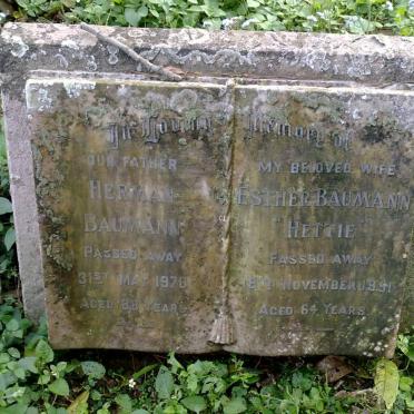 BAUMANN Herman -1970 &amp; Esther -1951
