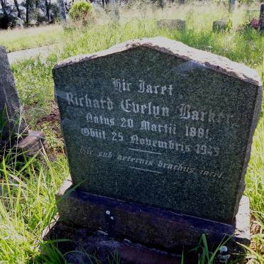 BARKER Richard Evelyn 1881-1943