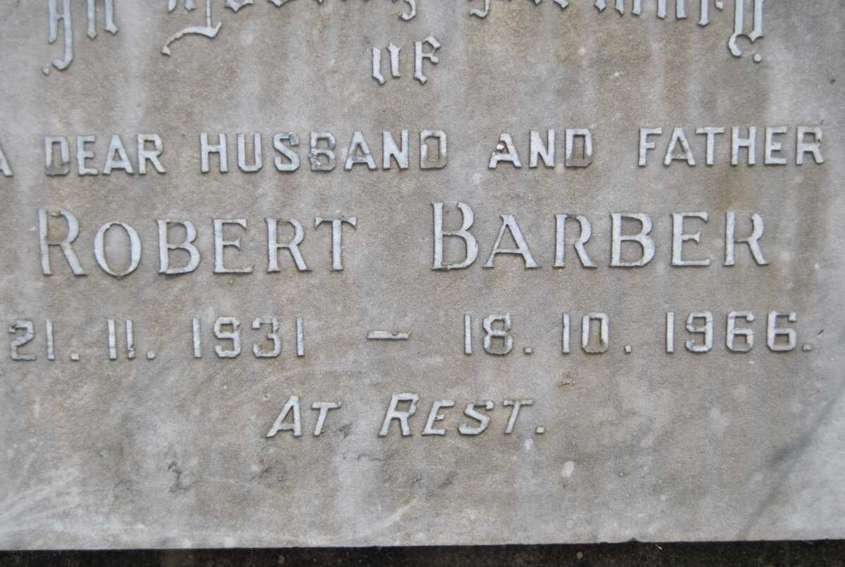 BARBER Robert 1931-1966