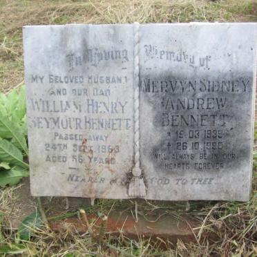 BENNETT William Henry Seymour -1963 :: BENNETT Mervyn Sidney Andrew 1939-1998