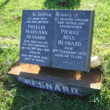 BESNARD Pierre Max -1978 &amp; Phyllis Marie-Ann -1961