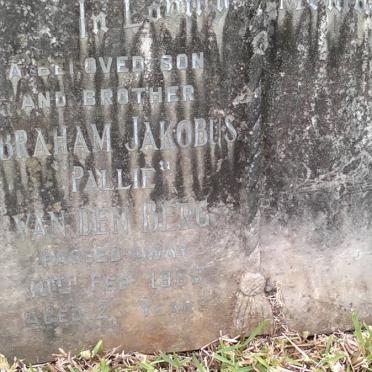 BERG Abraham Jakobus, van den -1968