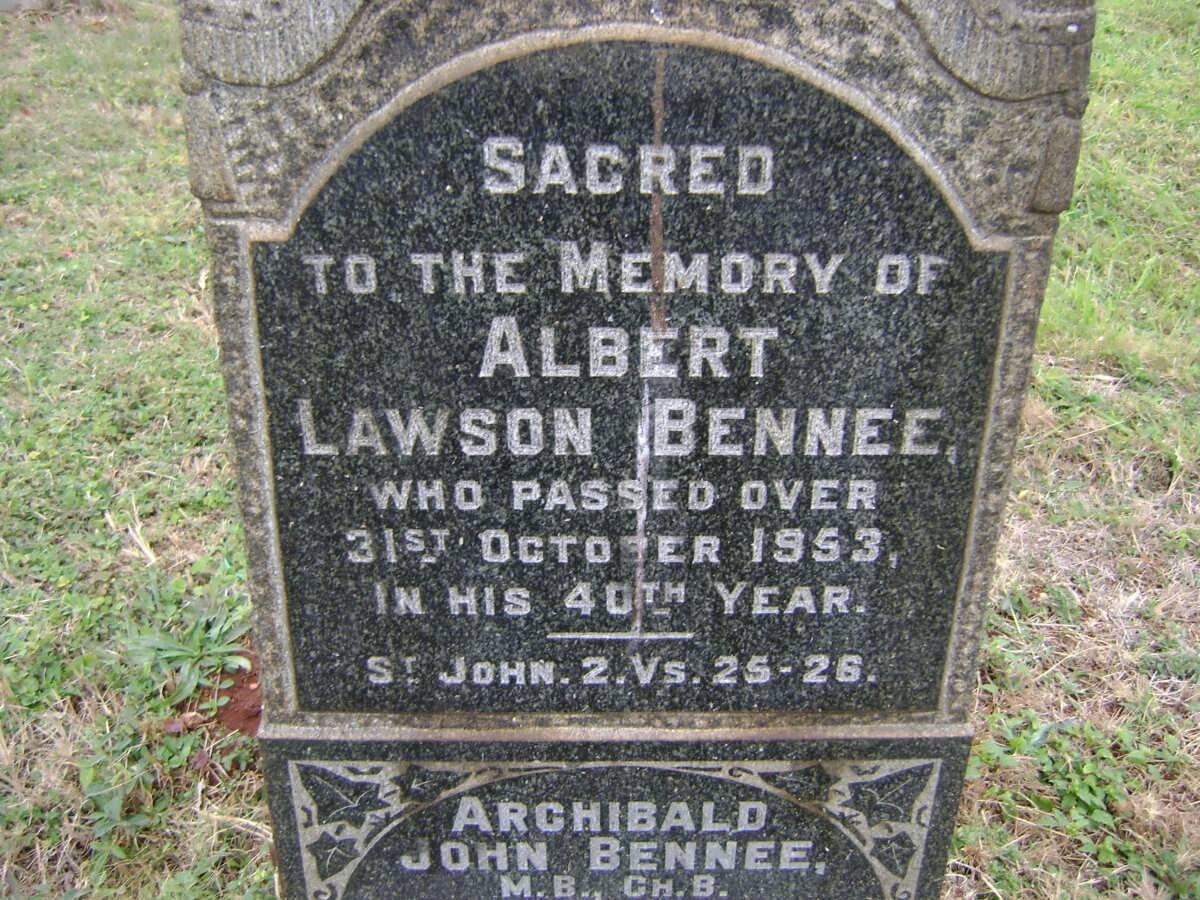 BENNEE Albert Lawson -1953