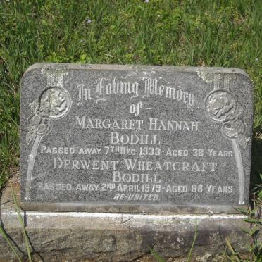 BODILL Derwent Wheatcraft -1979 &amp; Margaret Hannah -1933