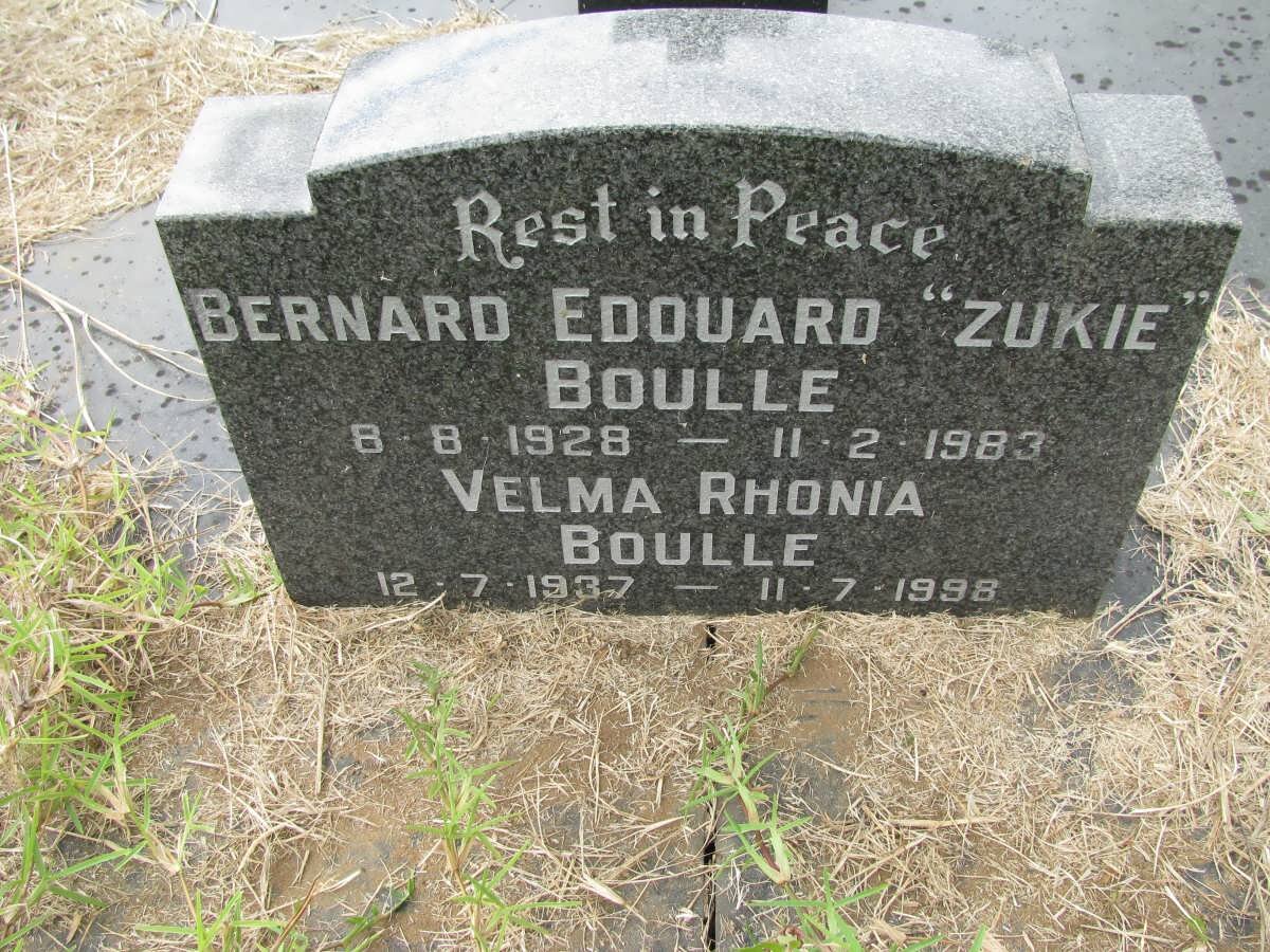 BOULLE Bernard Edouard 1928-1983 &amp; Velma Rhonia 1937-1998
