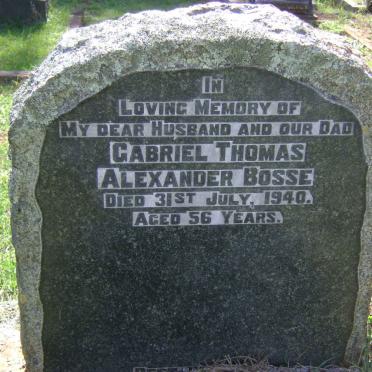 BOSSE Gabriel Thomas Alexander -1940
