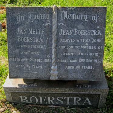 BOERSTRA Jan Melle -1968 &amp; Jean -1957