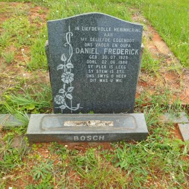 BOSCH Daniel Frederick 1929-1986
