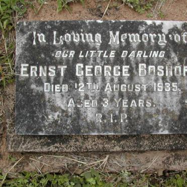 BOSHOFF Ernst George -1935