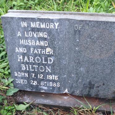 BILTON Harold 1916-1986