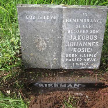 BIERMAN Jakobus Johannes 1940-1972