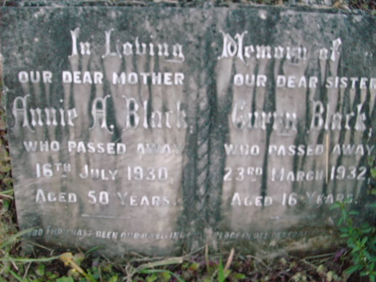 BLACK Annie A. -1930 :: BLACK Curry  -1932