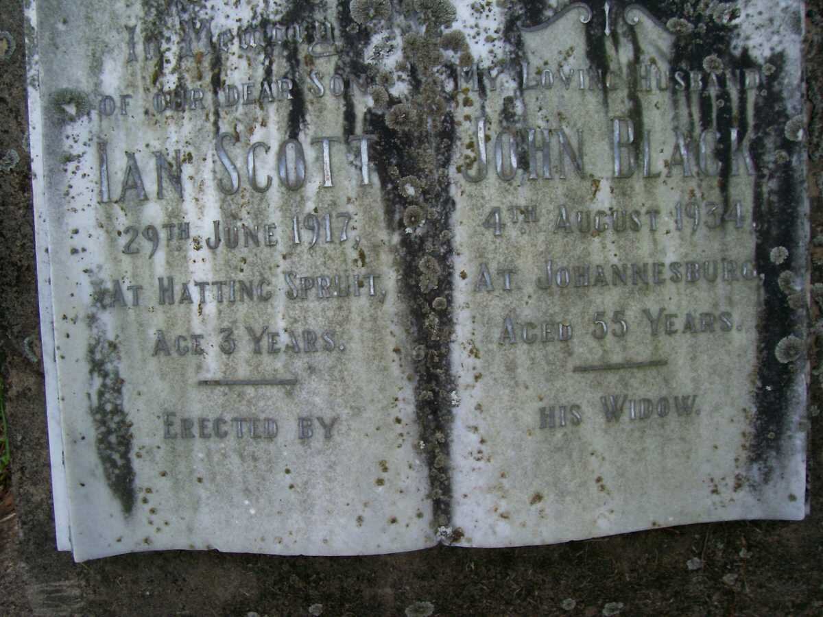 BLACK John -1934 :: BLACK Ian Scott -1917