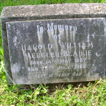 BLAIKIE Harold William, Mergler 1887-1966 