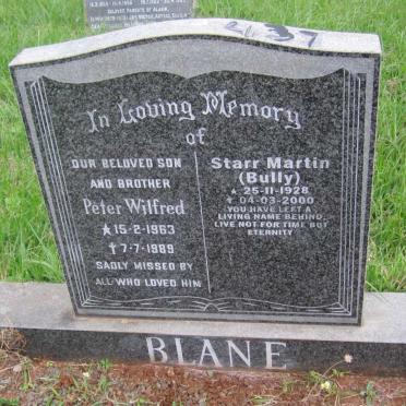 BLANE Starr Martin 1928-2000 :: BLANE Peter Wilfred 1963-1989