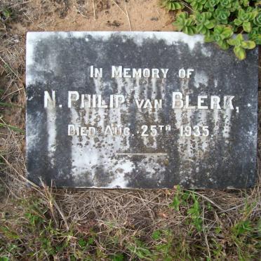 BLERK N. Philip, van -1935