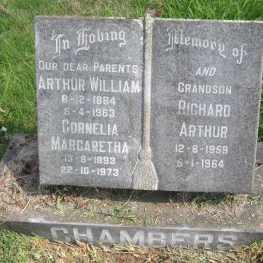 CHAMBERS Arthur William 1884-1963 &amp; Cornelia Margaretha 1893-1973 :: CHAMBERS Richard Arthur 1959-1964