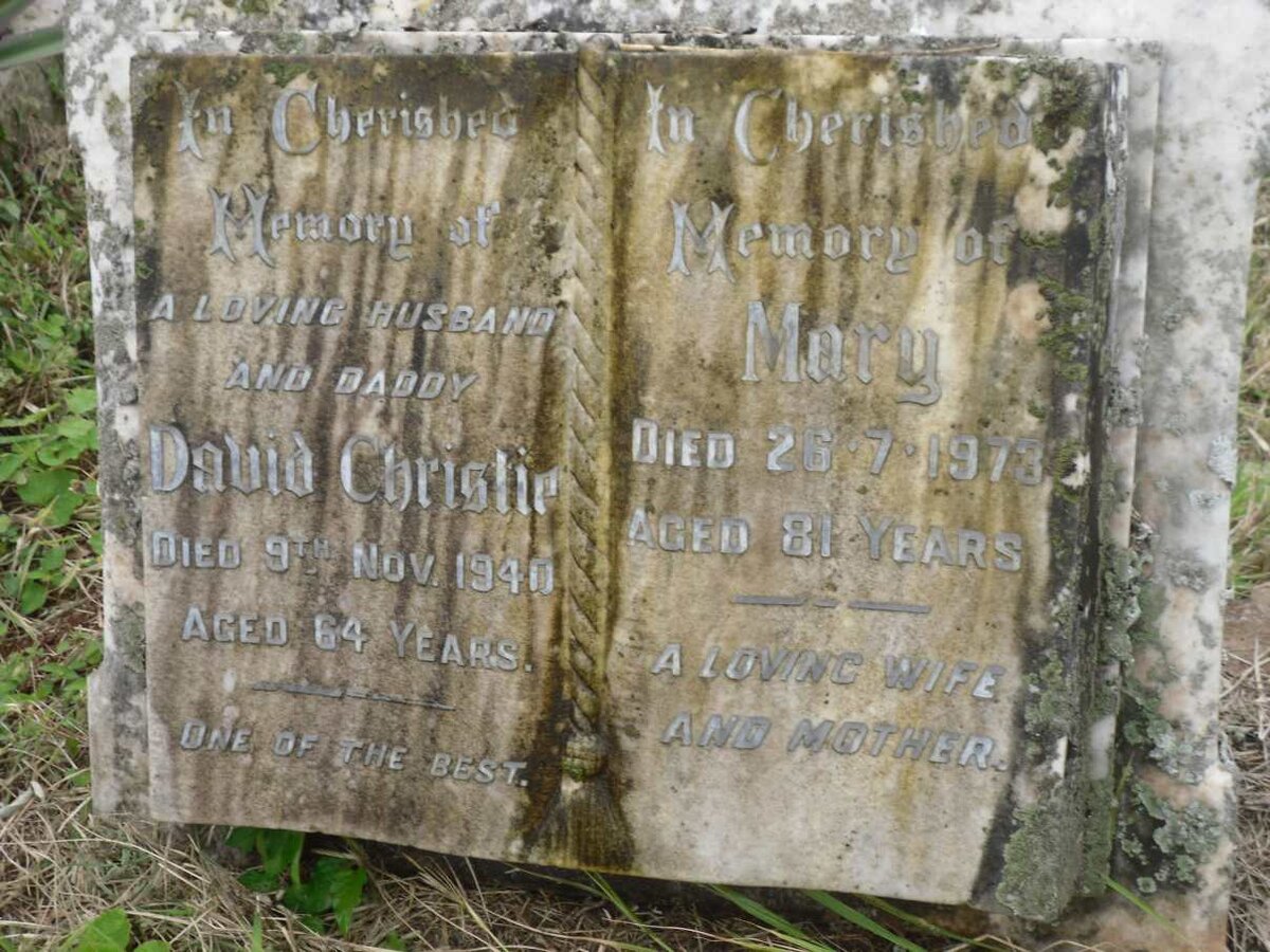 CHRISTIE David -1940 &amp; Mary -1978