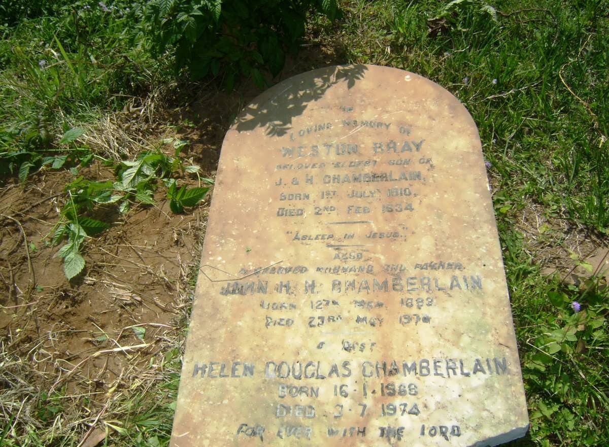 CHAMBERLAIN John H.H. 1882-1970 &amp; Helen Douglas 1888-1974 :: CHAMBERLAIN Weston Bray 1910-1934