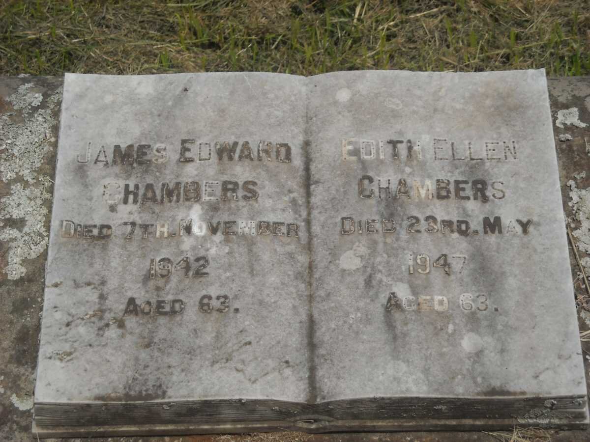 CHAMBERS James Edward -1942 &amp; Edith Ellen -1947