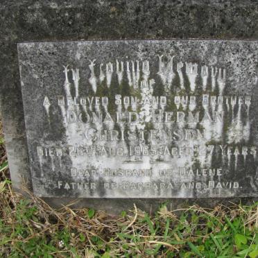 CHRISTENSEN Donald Herman -1965