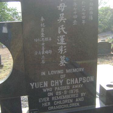 CHAPSON Lee Rennie -1970 &amp; Yuen Chy -1975