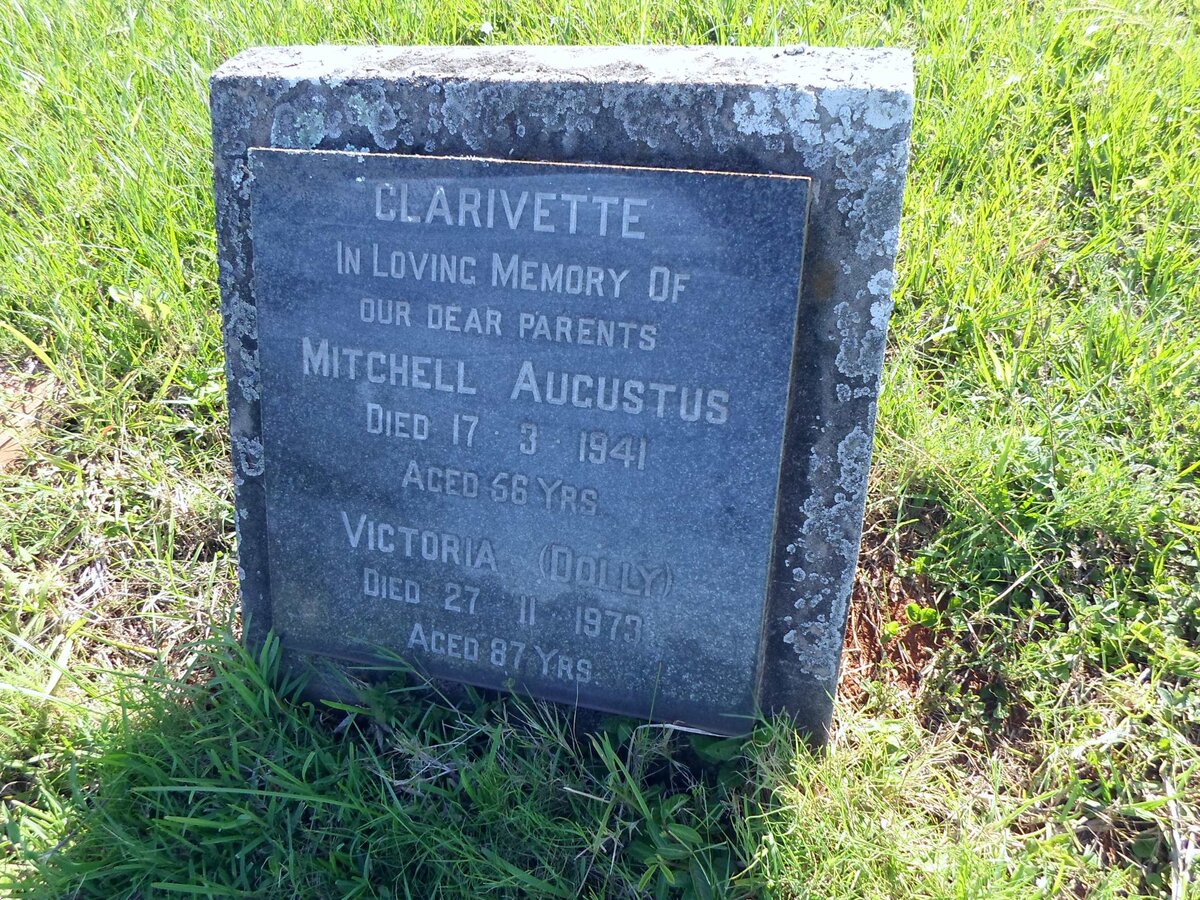 CLARIVETTE Mitchell Augustus -1941 &amp; Victoria -1973