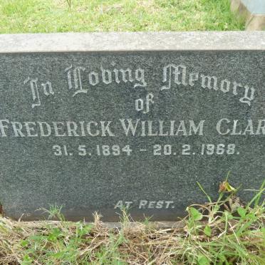 CLARK Frederick William 1894-1968