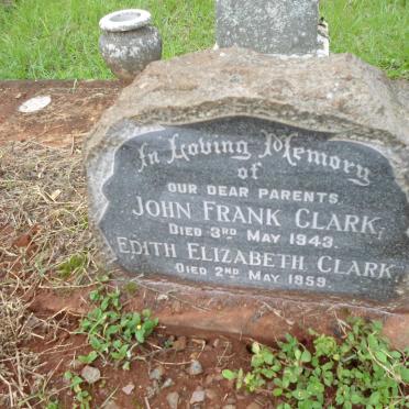 CLARK John Frank -1943 &amp; Edith Elizabeth -1959
