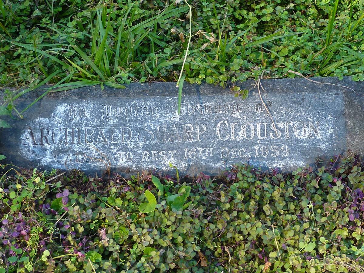 CLOUSTON Archibald Sharp -1959