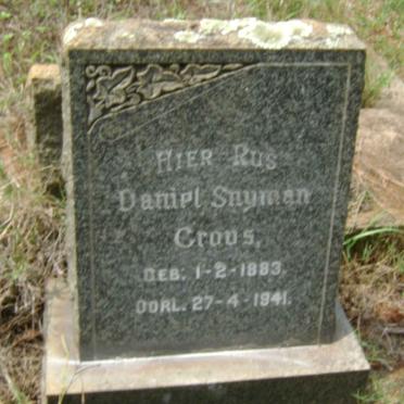 CROUS Daniel Snyman 1883-1941