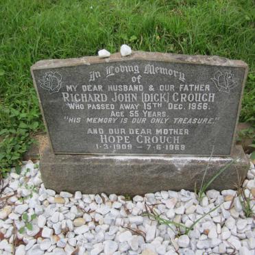 CROUCH Richard John -1956 &amp; Hope 1909-1969