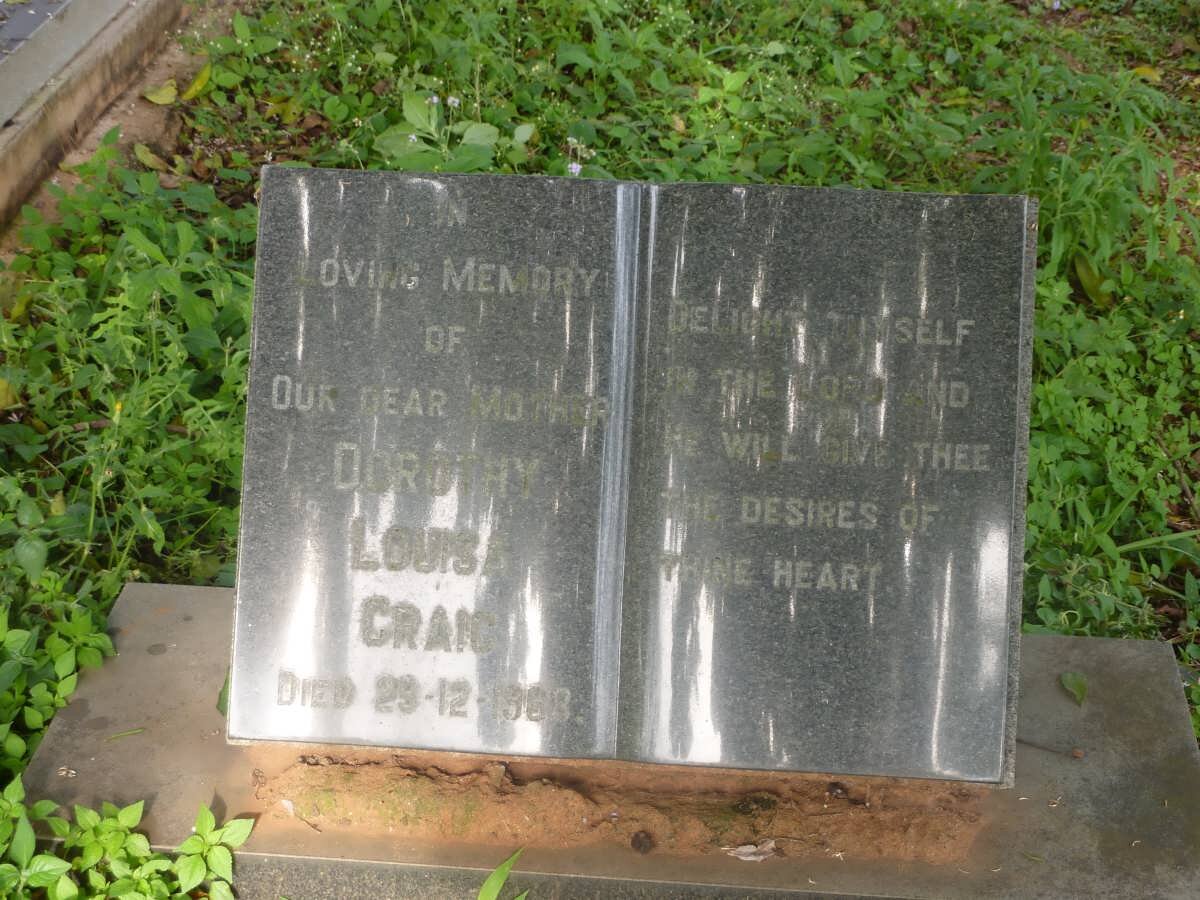 CRAIG Dorothy Louisa -1968