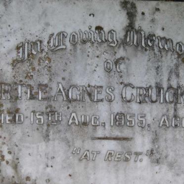 CRUICKSHANK Myrtle Agnes -1955