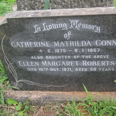 CONNOR Catherine Mathilda 1875-1957 :: ROBERTSON Ellen Margaret nee CONNOR -1971