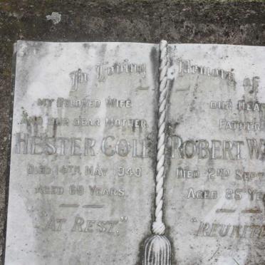 COLE Robert W. -1963 &amp; Hester -1949