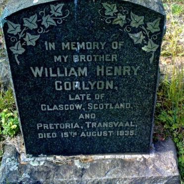 CORLYON William Henry -1935