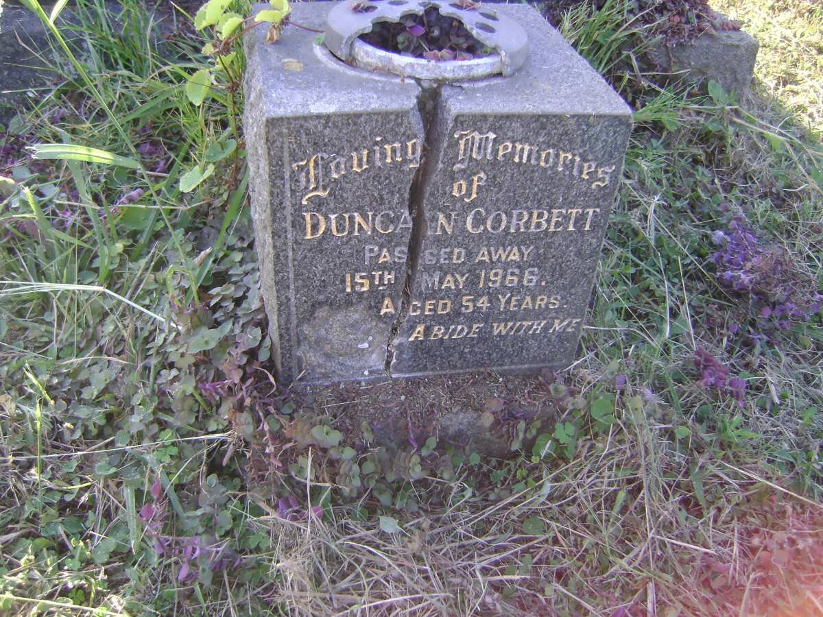 CORBETT Duncan -1966