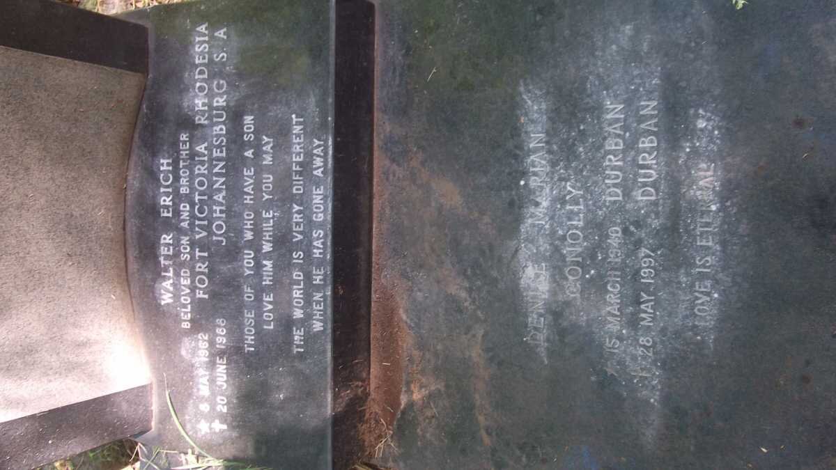 CONNOLLY Walter Erich 1962-1988 :: CONNOLLY Denise Marian 1940-1997